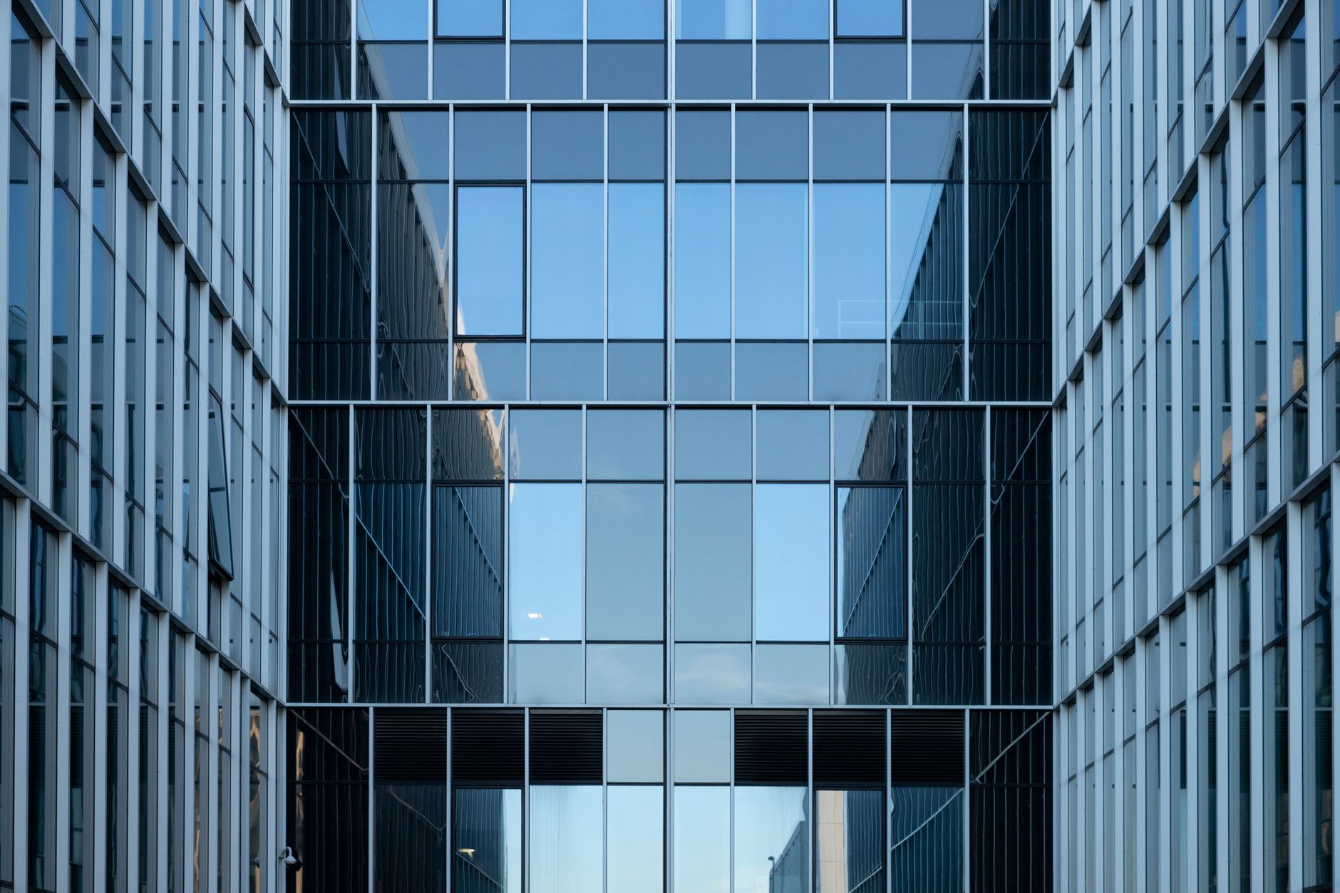 Contemporary office building facade